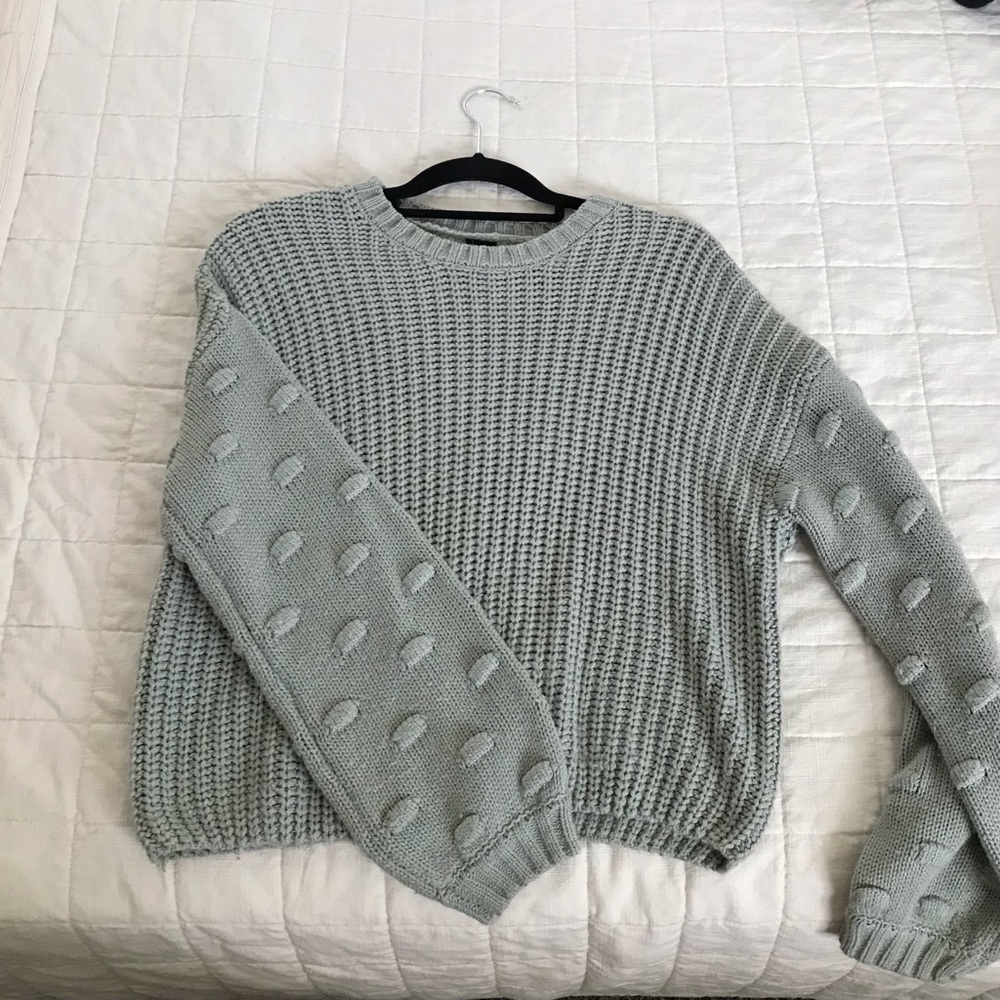 moon & madison sage green sweater